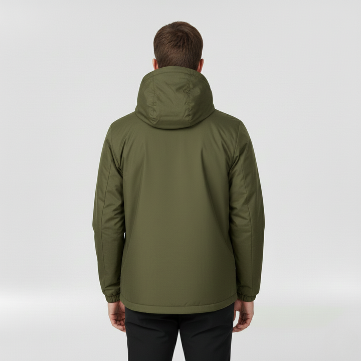 Wodoodporna kurtka z kapturem dla mężczyzn, na co dzień i na zewnątrz jesienią