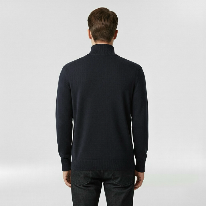 Lekki dzianinowy sweter z okrągłym dekoltem do codziennego użytku