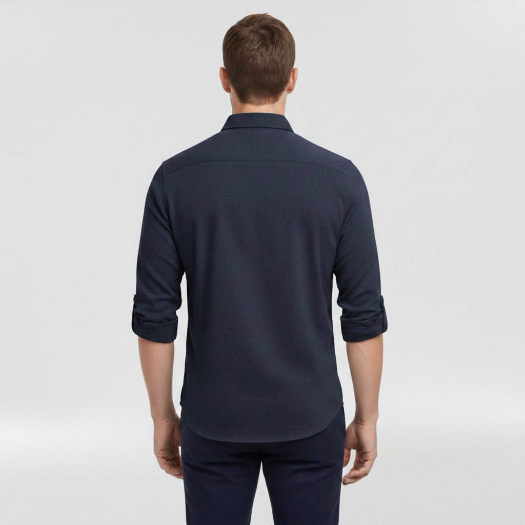 Hemd mit langen Ärmeln und Knopfleiste für Herren, ideal für den Alltag