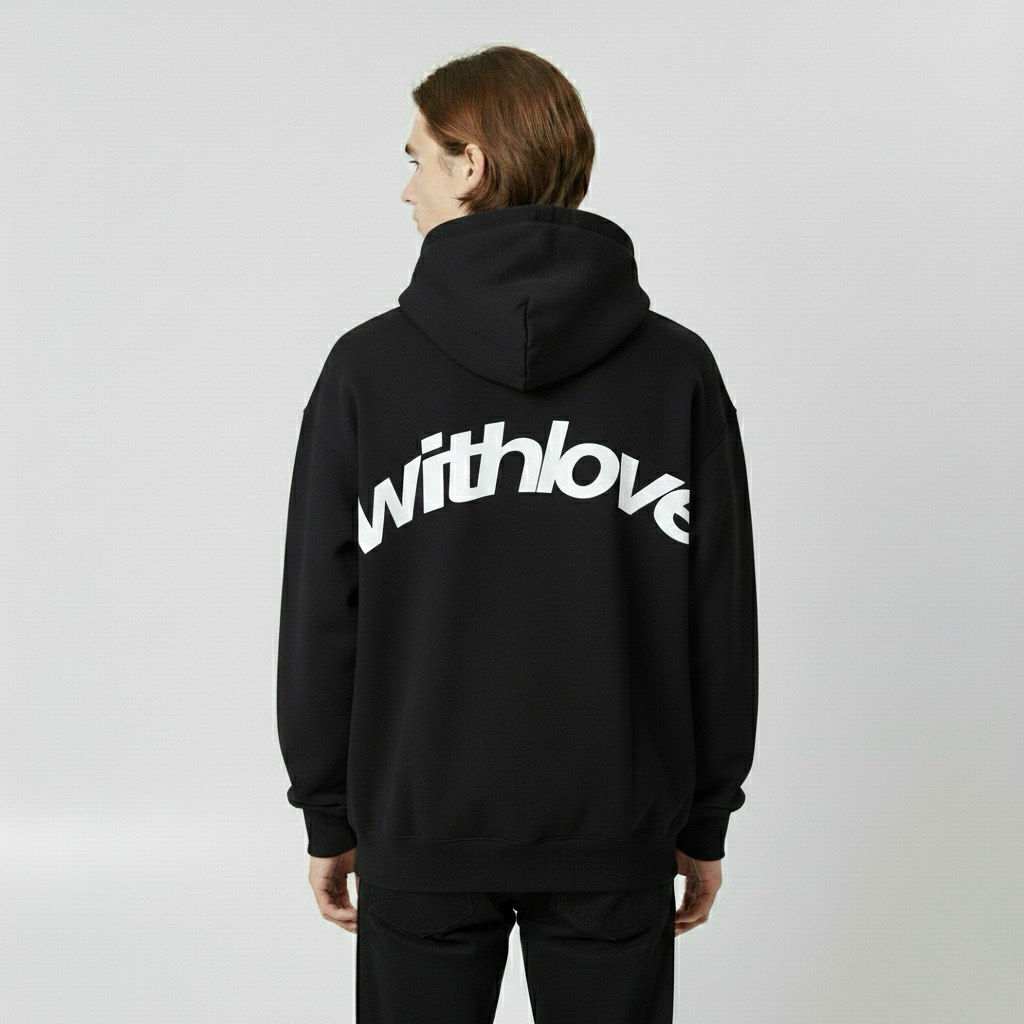 Hanorac cu glugă pentru bărbați cu buzunar frontal pentru uz cotidian neoficial