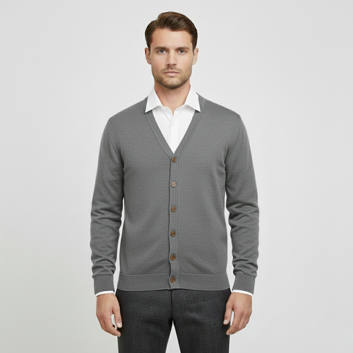 Cardigan cu nasturi pentru bărbați, pentru stil smart casual și utilizare zilnică