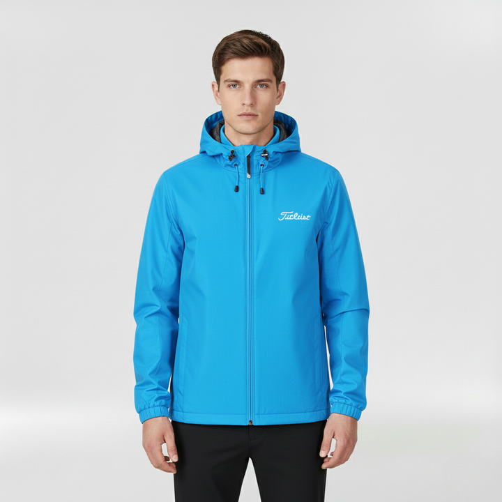 Wodoodporna kurtka z kapturem dla mężczyzn, na co dzień i na zewnątrz jesienią