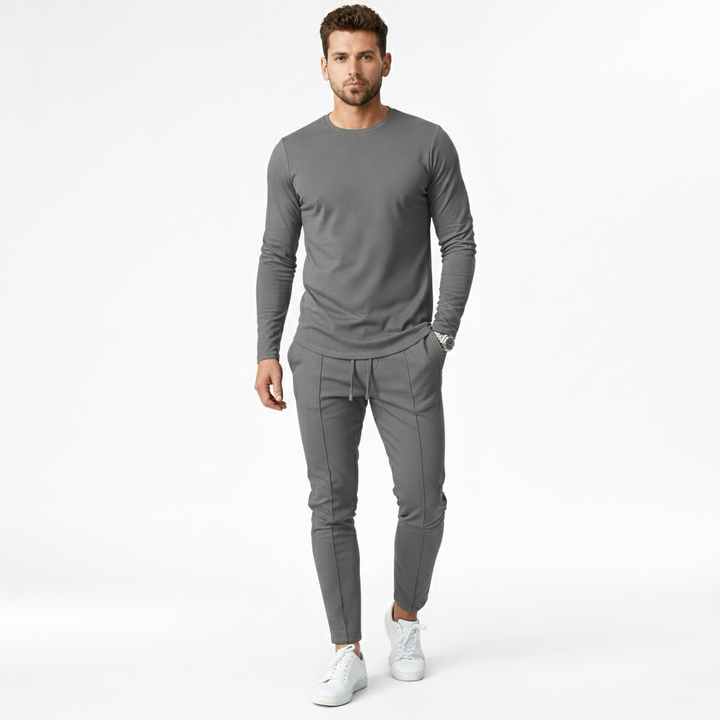 Conjunto de chándal para hombre con sudadera y joggers para una comodidad informal