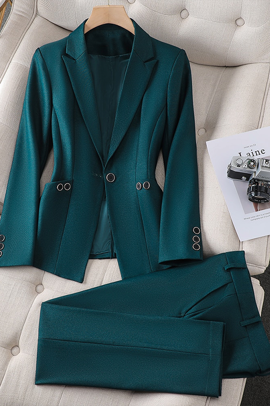 Conjunto Mujer Blazer Ajustado | Pantalón Elegante Slim