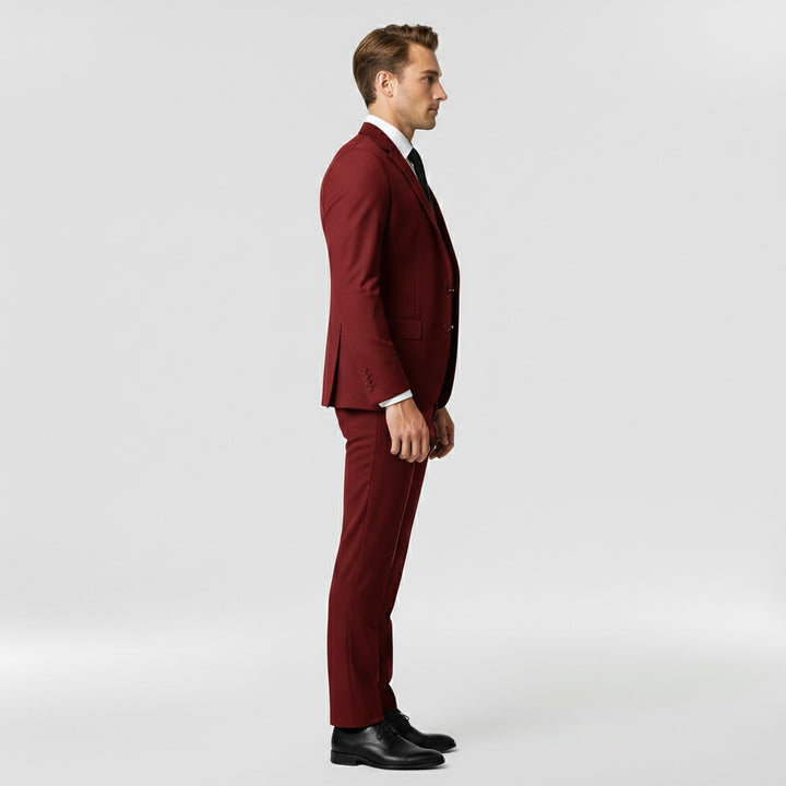 Férfi 3 részes formális öltöny zakóval, mellénnyel és nadrággal