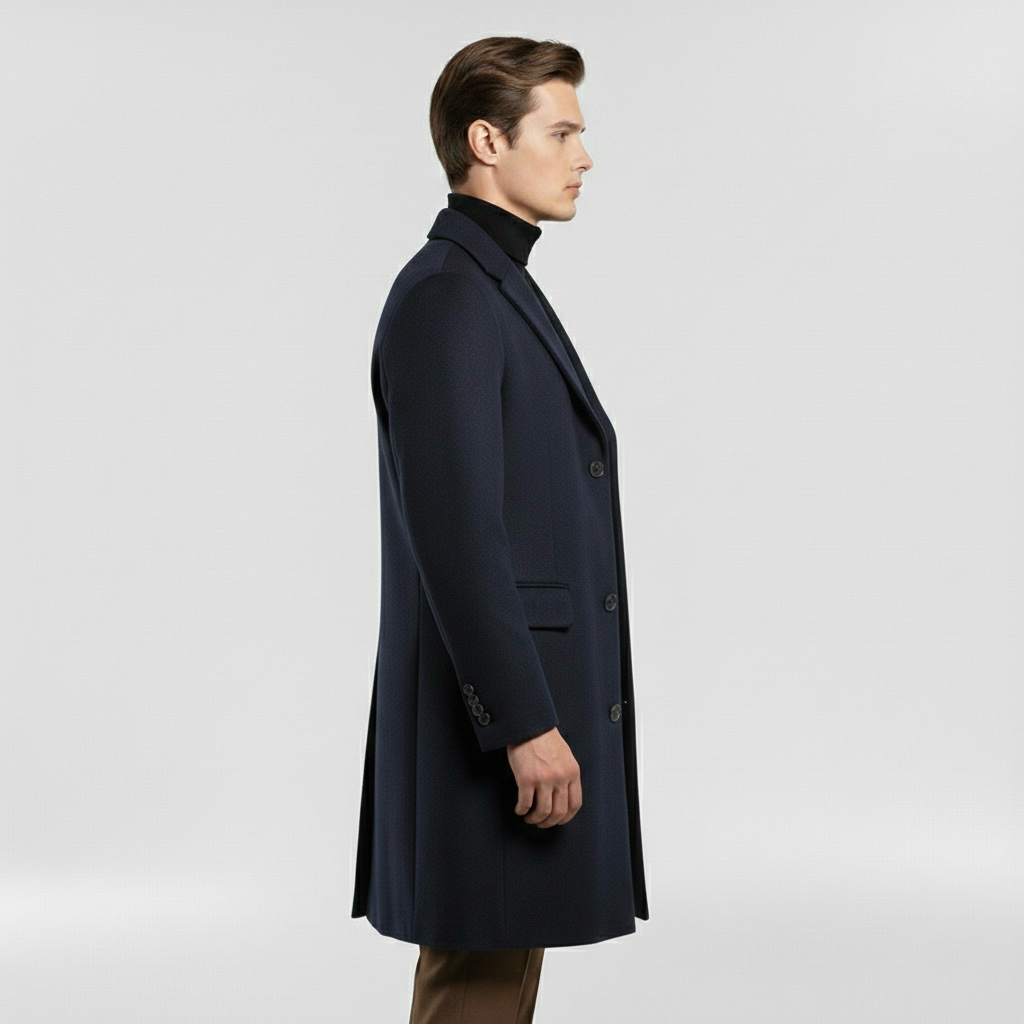 Klasický plášť pro elegantní a neformální zimní a pracovní soupravy