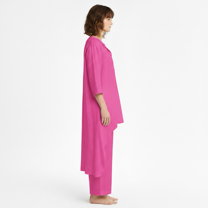 Dámská dvoudílná souprava s tunikou a kalhotami na každý den