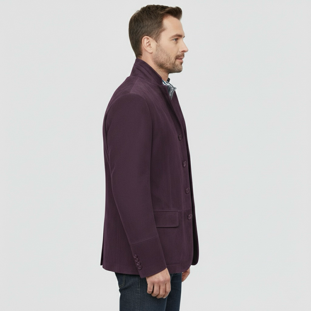 Ανδρικό casual σακάκι με απλή κουμπωτή σειρά για καθημερινή κομψή χρήση