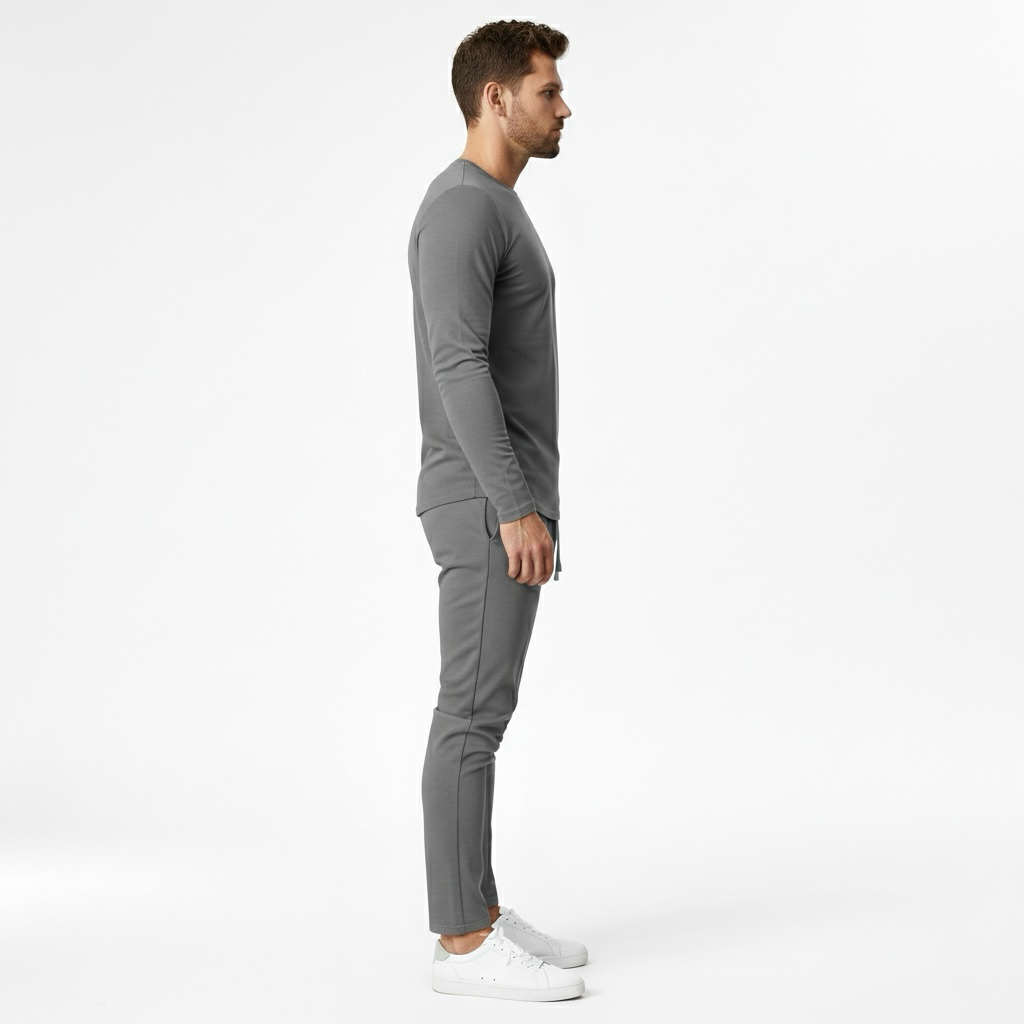 Conjunto de chándal para hombre con sudadera y joggers para una comodidad informal