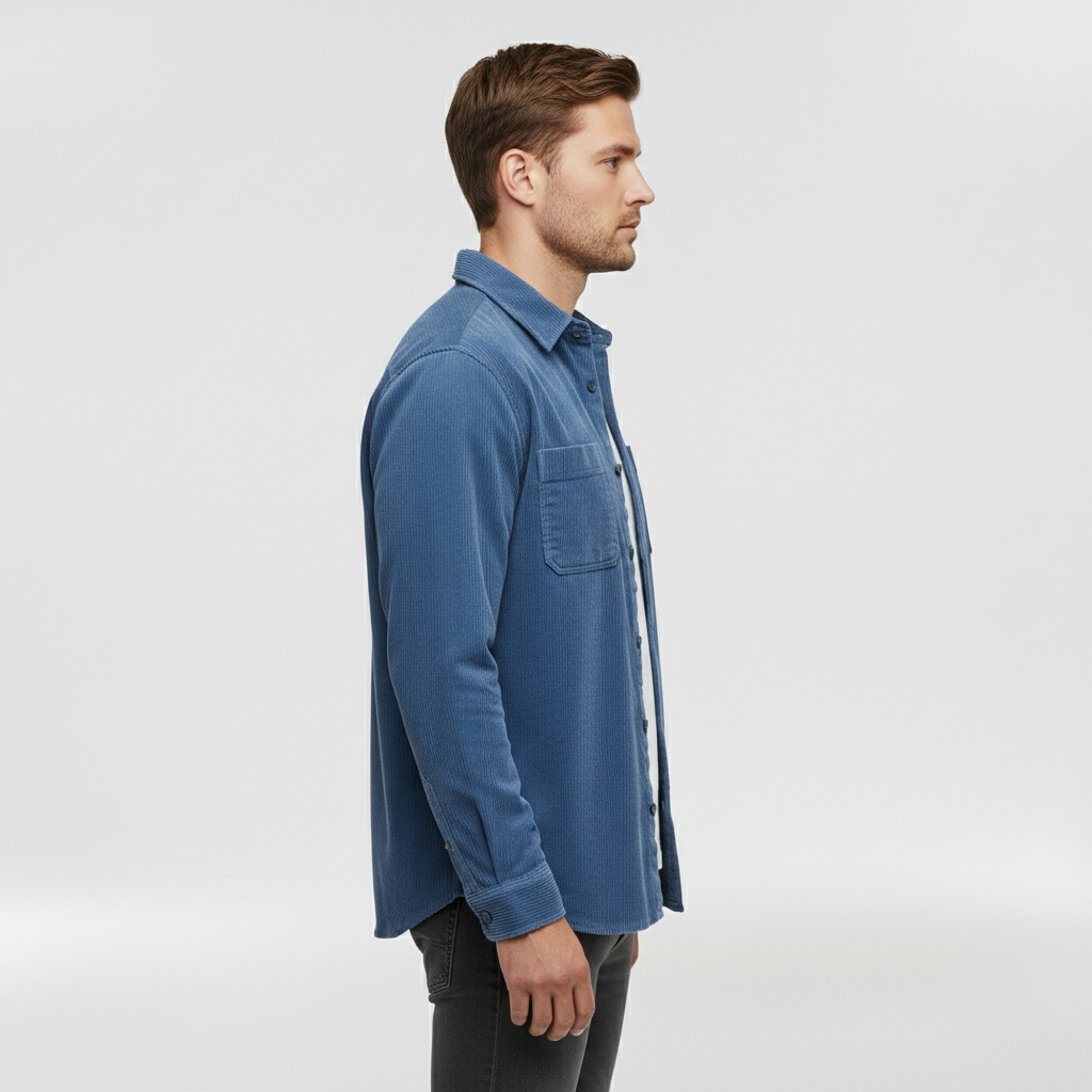 Herrenhemd mit Knöpfen für tägliche Smart-Casual-Looks