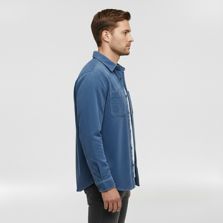 Herrenhemd mit Knöpfen für tägliche Smart-Casual-Looks