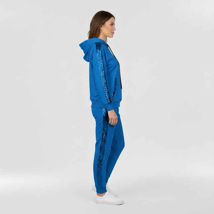 Dvoudílná souprava pro ženy s mikinou a pohodlnými kalhotami