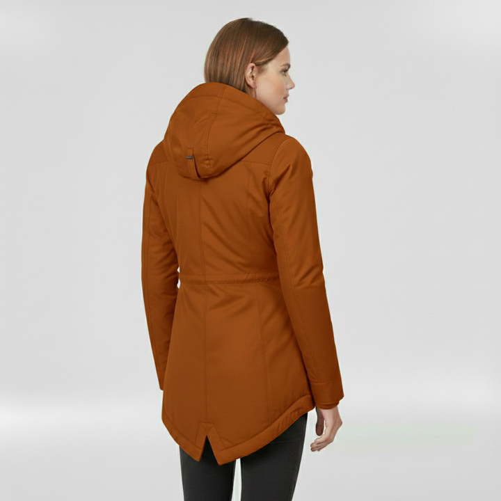 Parka invernale da donna con cappuccio per uso quotidiano e all'aperto