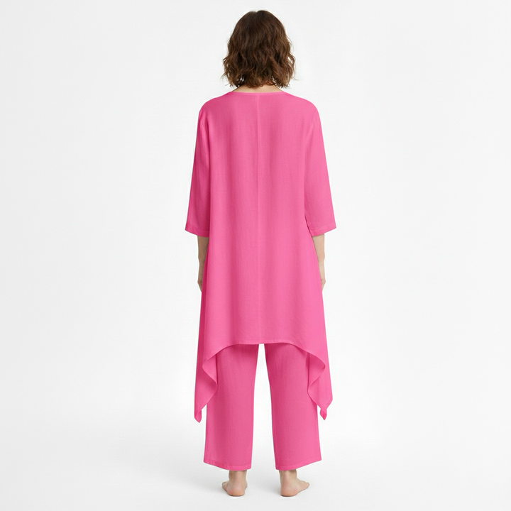 Dámská dvoudílná souprava s tunikou a kalhotami na každý den