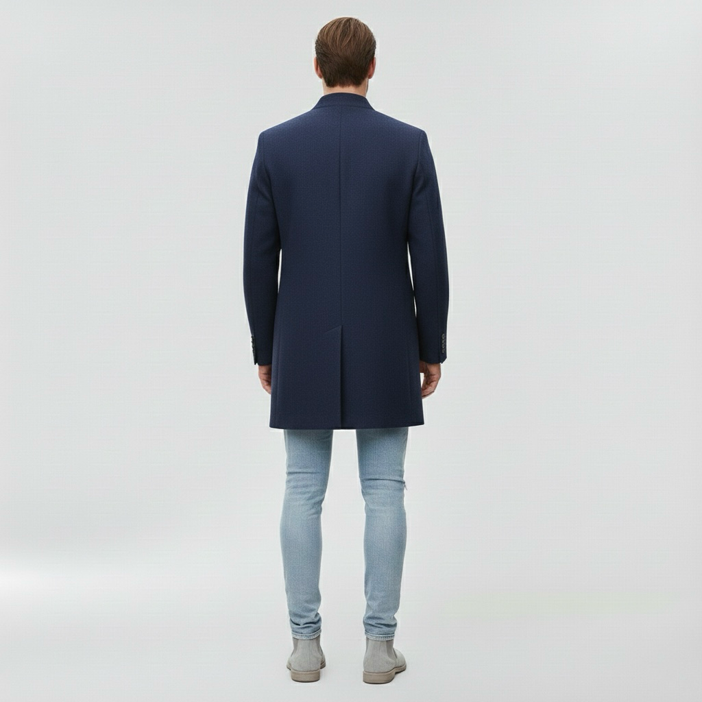Μακρύ παλτό για άνδρες για επίσημη καθημερινή εμφάνιση σε δροσερό καιρό