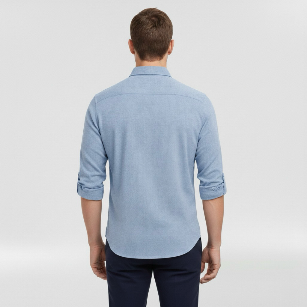 Hemd mit langen Ärmeln und Knopfleiste für Herren, ideal für den Alltag