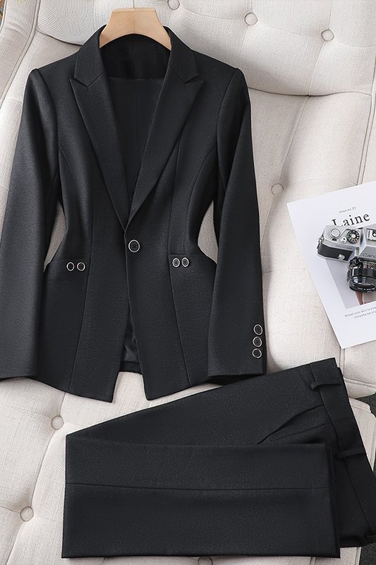 Conjunto Mujer Blazer Ajustado | Pantalón Elegante Slim