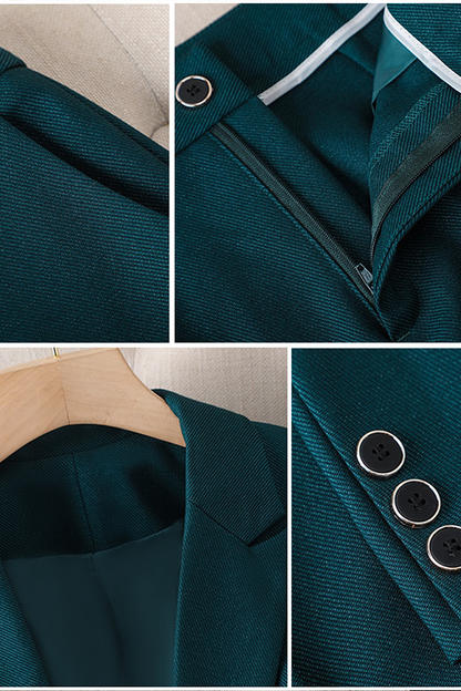 Conjunto Mujer Blazer Ajustado | Pantalón Elegante Slim