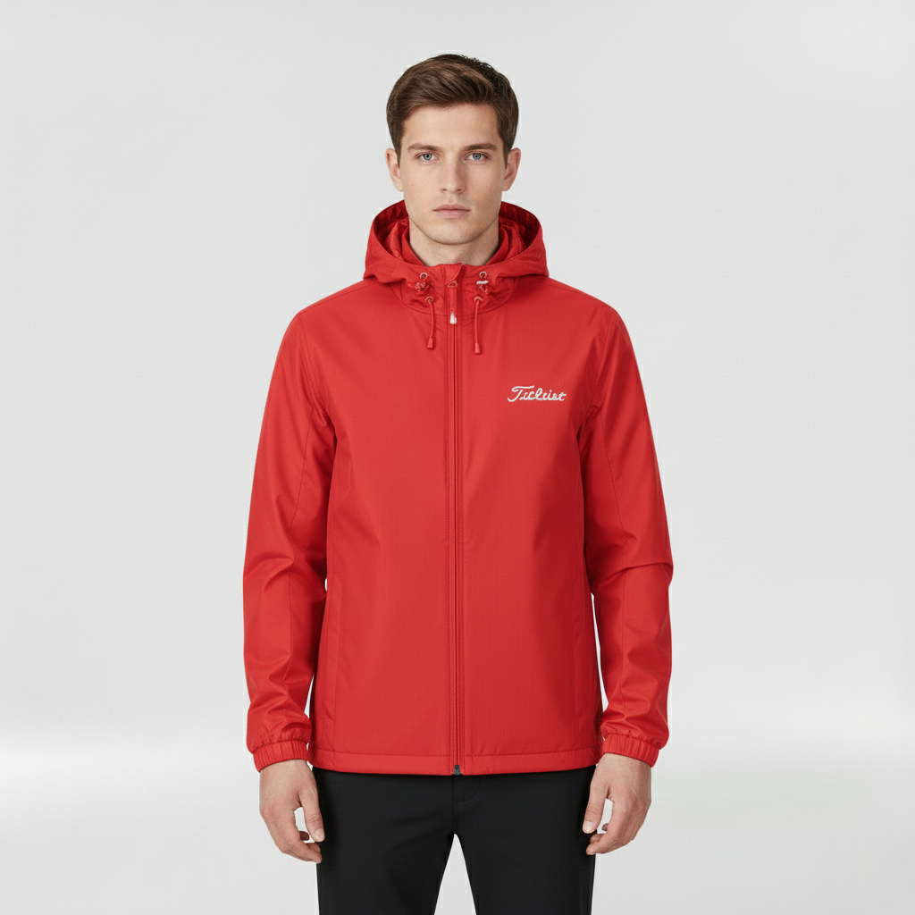 Wodoodporna kurtka z kapturem dla mężczyzn, na co dzień i na zewnątrz jesienią