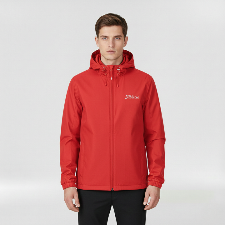 Wodoodporna kurtka z kapturem dla mężczyzn, na co dzień i na zewnątrz jesienią