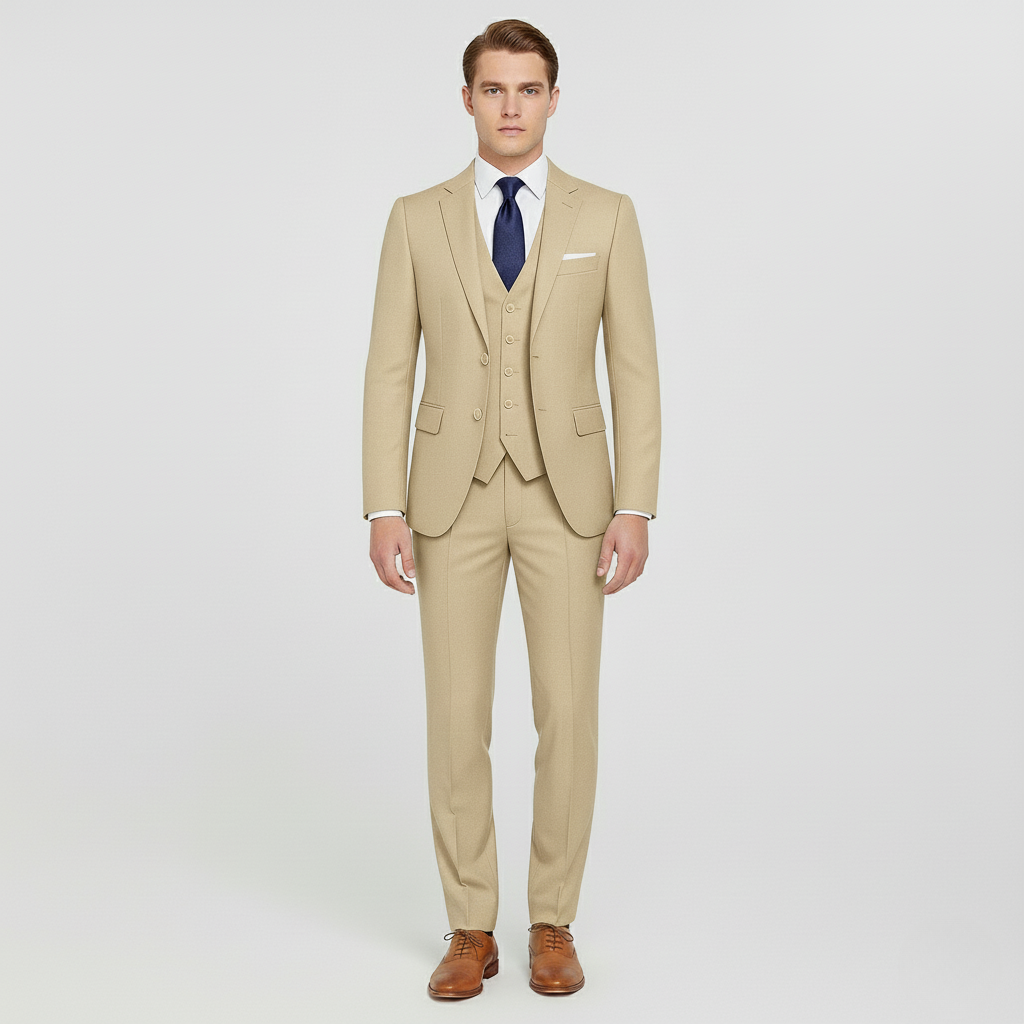 Κοστούμι δύο τεμαχίων για άνδρες με σακάκι και παντελόνι για επίσημες εκδηλώσεις