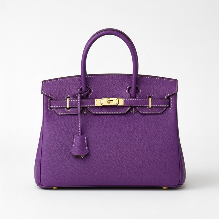 Τσάντα χειρός για γυναίκα με δομημένο σχήμα και επάνω λαβές