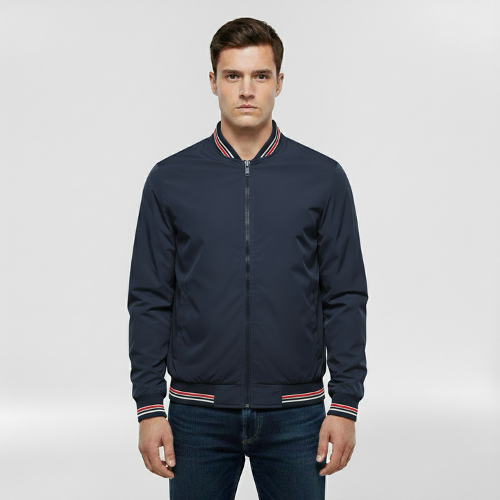 Kurtka bomberka z przednim zamkiem błyskawicznym na co dzień Smart Casual Wear