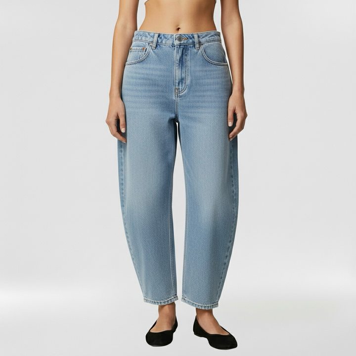 Dámské džíny s přímým střihem na každodenní nošení