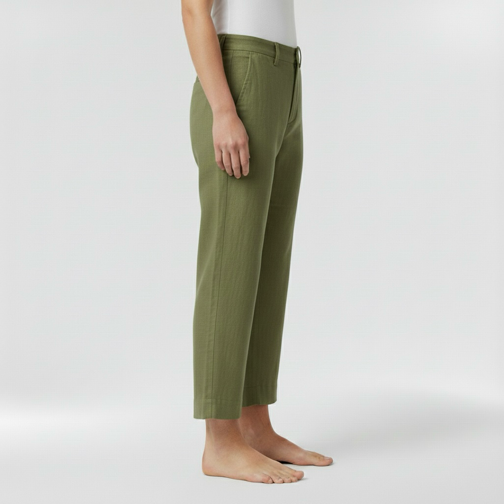 Pánské lněné kalhoty rovného střihu pro každodenní nošení