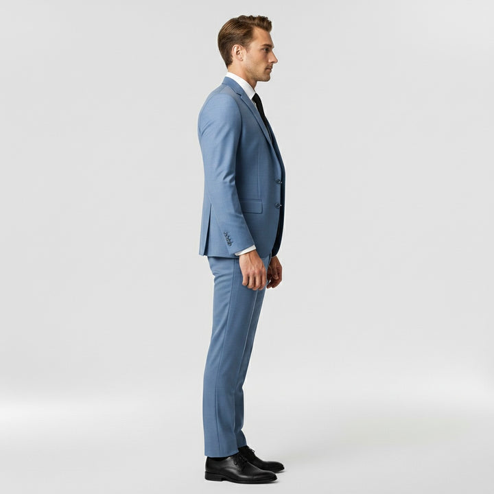 Férfi 3 részes formális öltöny zakóval, mellénnyel és nadrággal