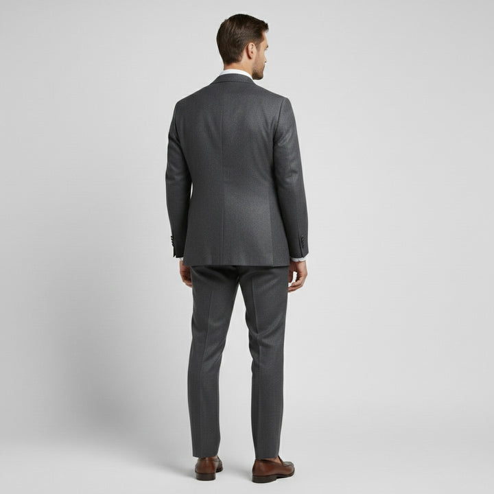 Costume en lin 2 pièces pour homme avec veste croisée pour mariages