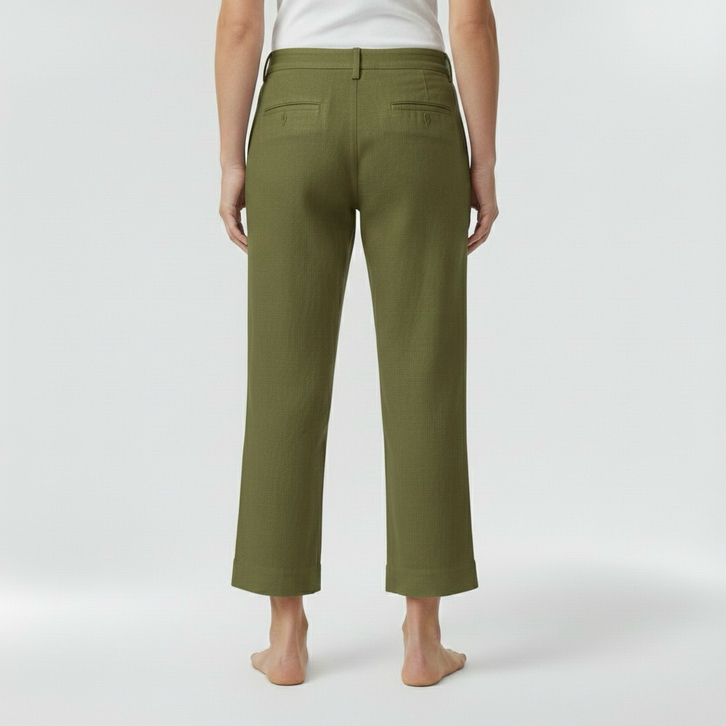 Pánské lněné kalhoty rovného střihu pro každodenní nošení