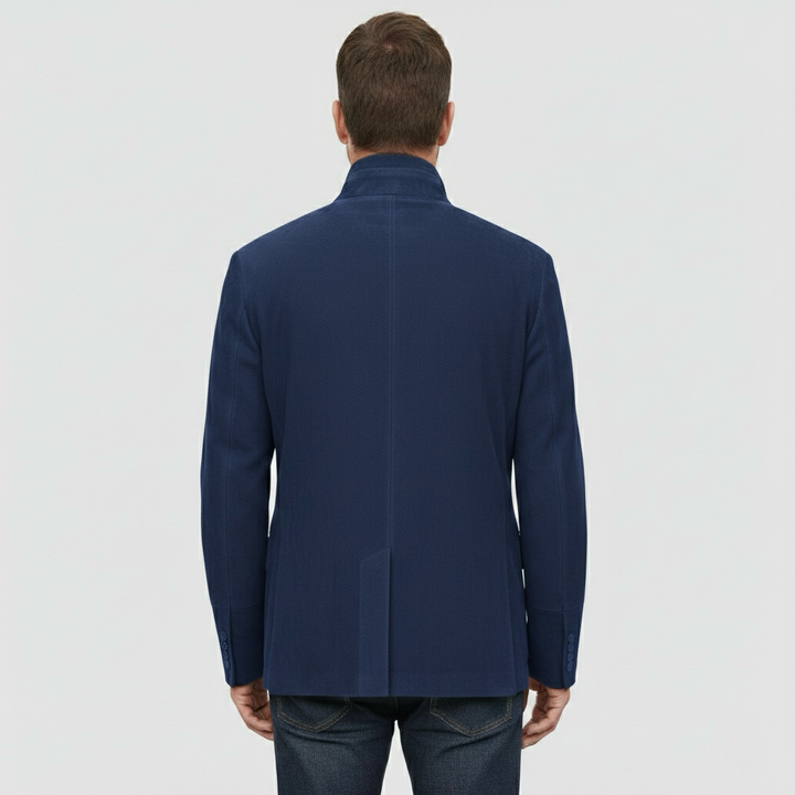 Ανδρικό casual σακάκι με απλή κουμπωτή σειρά για καθημερινή κομψή χρήση