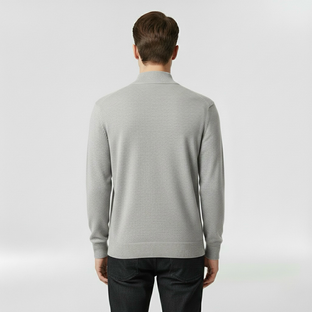 Lekki dzianinowy sweter z okrągłym dekoltem do codziennego użytku