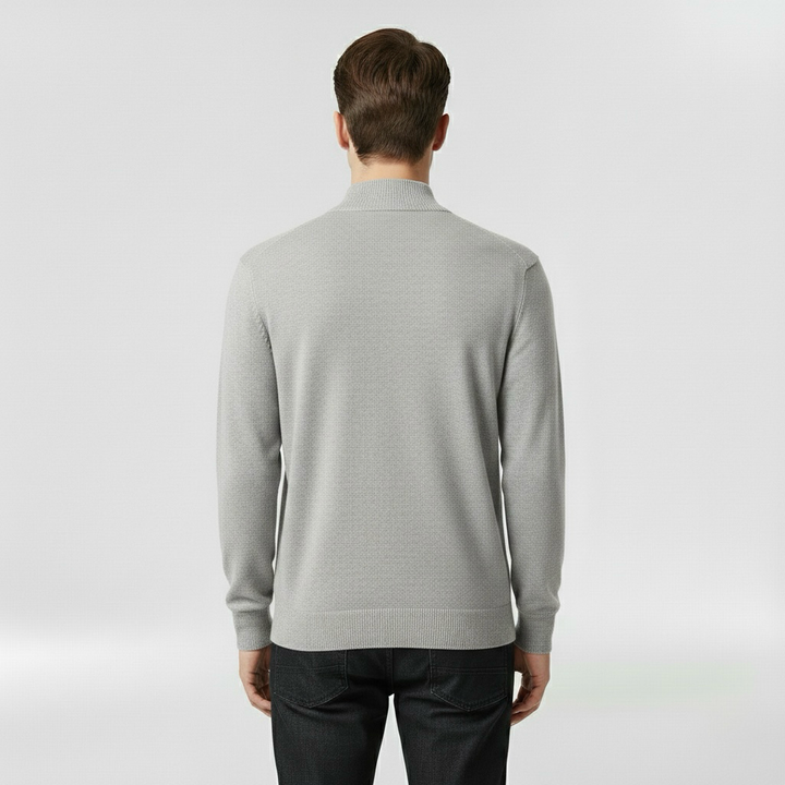 Lekki dzianinowy sweter z okrągłym dekoltem do codziennego użytku