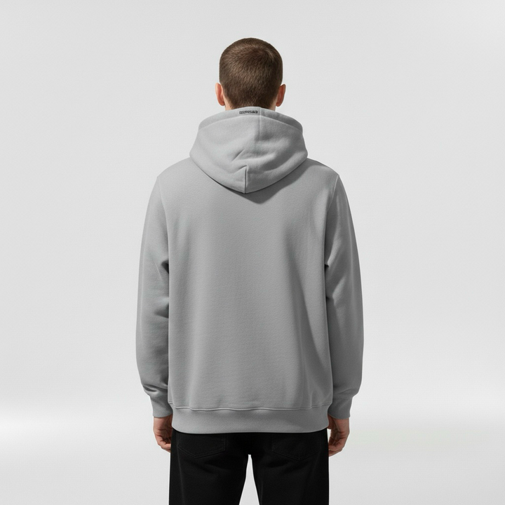 Kurtka z kapturem męska z regulowanym sznurkiem do codziennego, swobodnego użytku