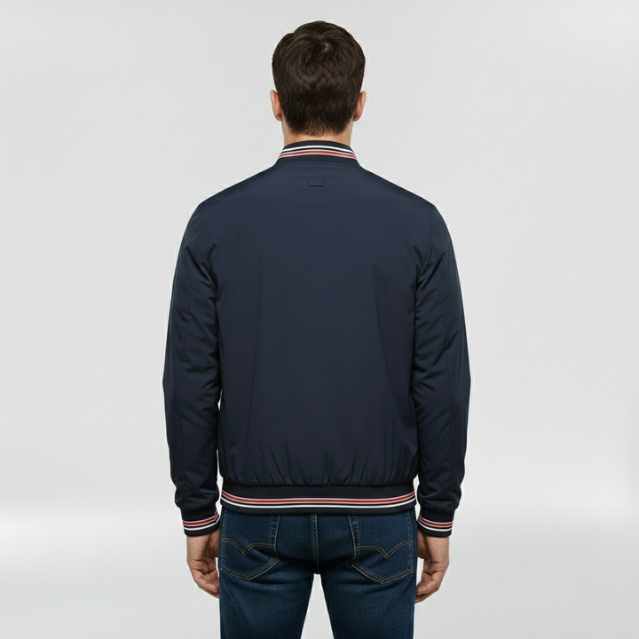 Kurtka bomberka z przednim zamkiem błyskawicznym na co dzień Smart Casual Wear