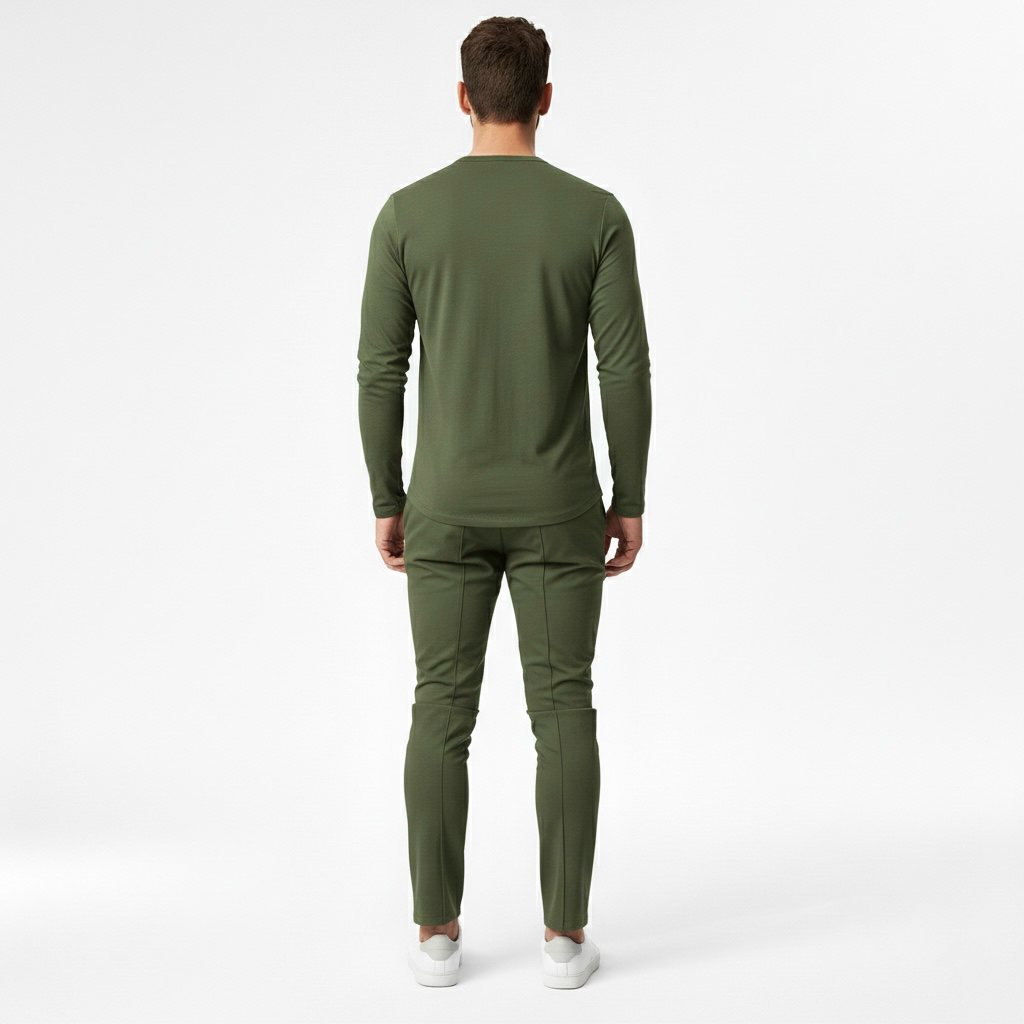 Conjunto de chándal para hombre con sudadera y joggers para una comodidad informal
