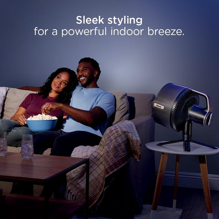 Shark FlexBreeze Pro Nebelventilator – Indoor & Outdoor, Integriertes Nebel, Sockel auf Tischplatte, kabelgebunden oder kabellos, bis zu 24 Stunden Akku, oszillierend, Anthrazit, FA302 (Version 2025)