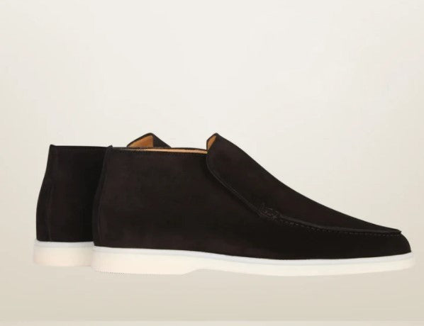 Louine Mocasines Hombre | Zapatos de invierno con Suela Visible