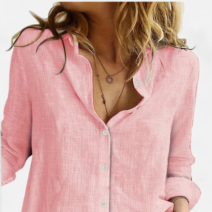 Camisa de Manga Larga Holgada para Mujer