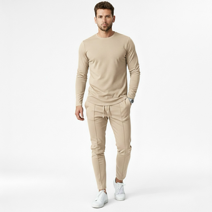 Conjunto de chándal para hombre con sudadera y joggers para una comodidad informal