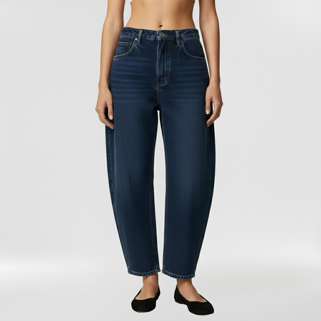Dámské džíny s přímým střihem na každodenní nošení