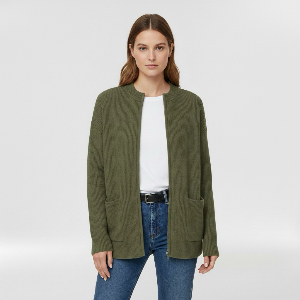 Dámský svetr na zip, ideální na přechodné období