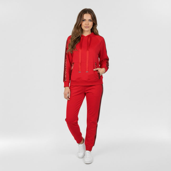 Dvoudílná souprava pro ženy s mikinou a pohodlnými kalhotami