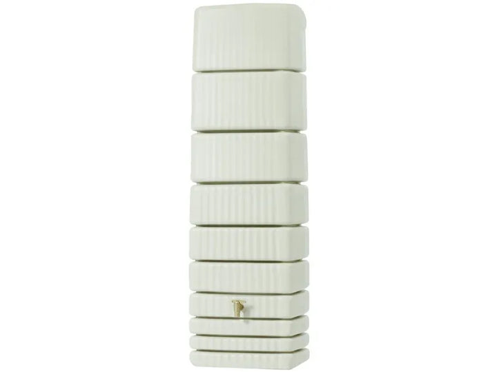 4rain Regentonne »SLIM«, 650 Liter Volumen, inklusive Auslaufhahn und Windsicherung