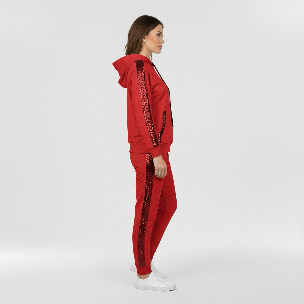 Dvoudílná souprava pro ženy s mikinou a pohodlnými kalhotami