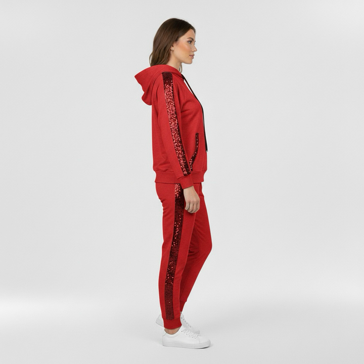 Dvoudílná souprava pro ženy s mikinou a pohodlnými kalhotami