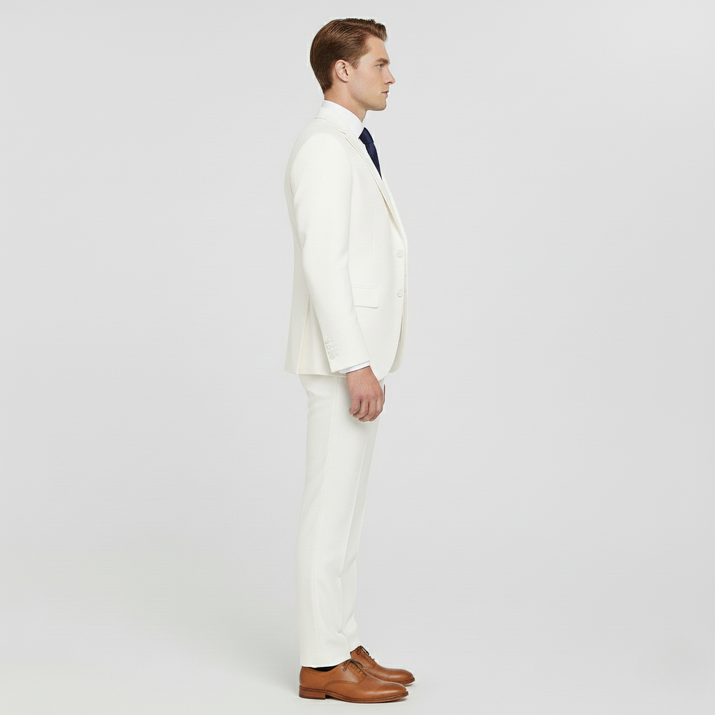 Κοστούμι δύο τεμαχίων για άνδρες με σακάκι και παντελόνι για επίσημες εκδηλώσεις