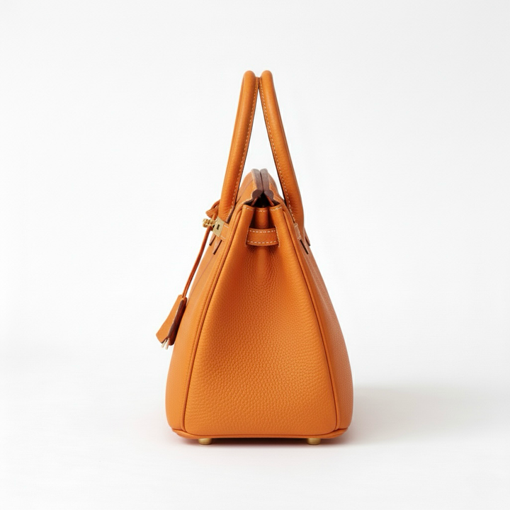 Τσάντα χειρός για γυναίκα με δομημένο σχήμα και επάνω λαβές